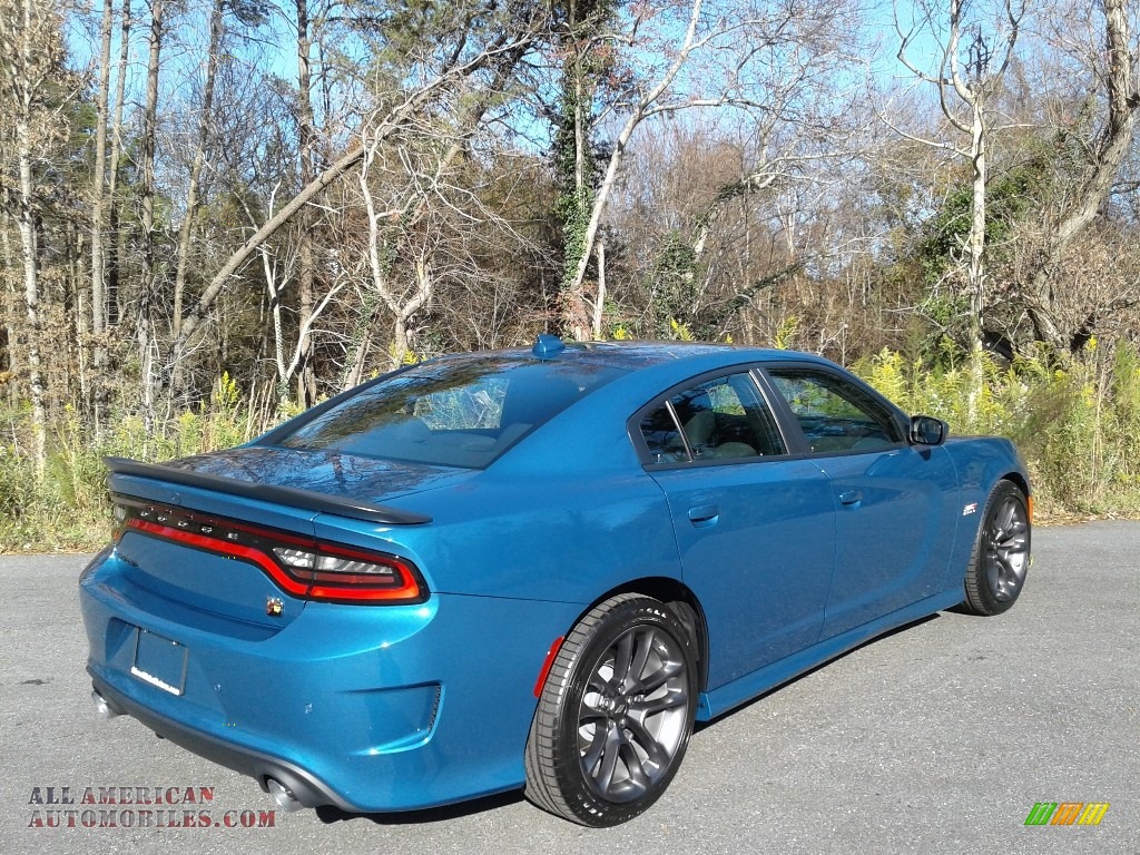 2020 Charger Scat Pack - Frostbite / Black photo #6