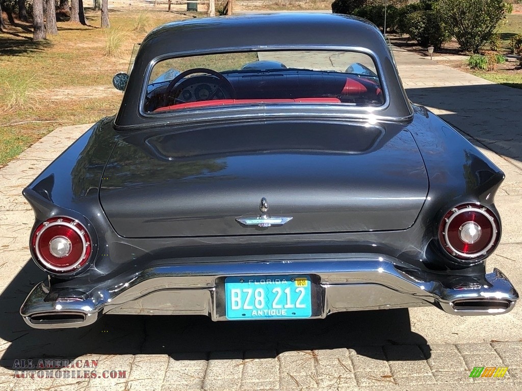 1957 Thunderbird Convertible - Gunmetal Gray / Flame Red photo #13