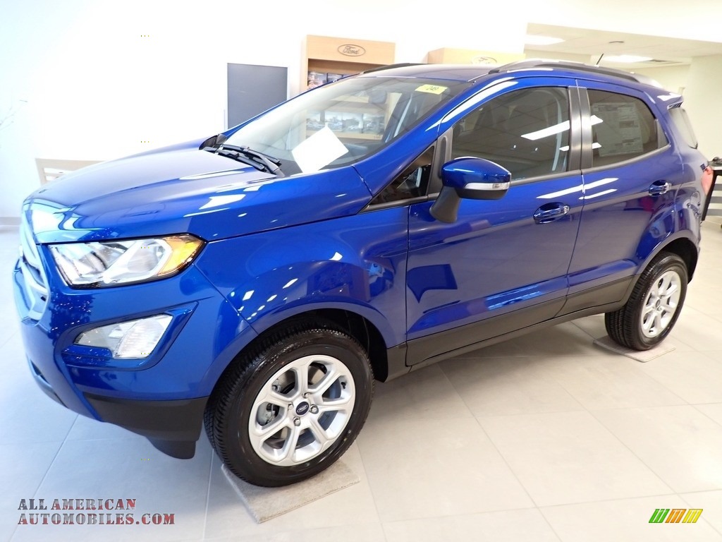 Lightning Blue Metallic / Ebony Black Ford EcoSport SE 4WD