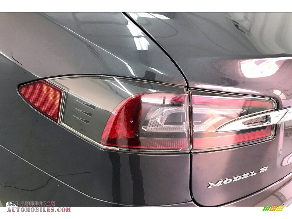 2015 Model S 70D - Midnight Silver Metallic / Black photo #28