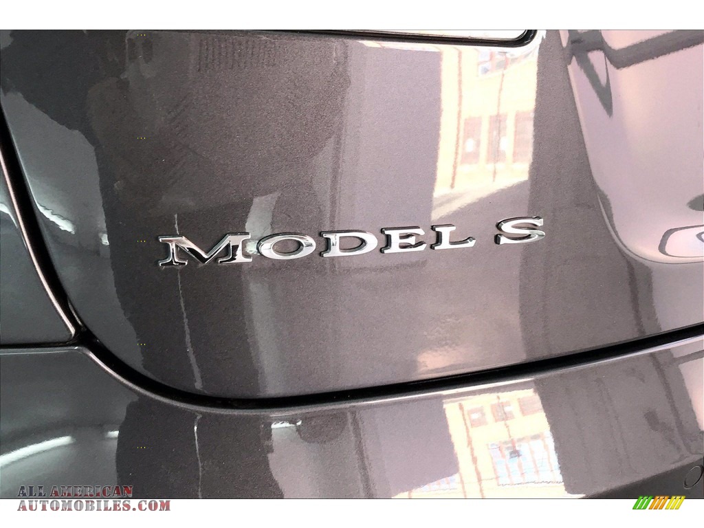 2015 Model S 70D - Midnight Silver Metallic / Black photo #30