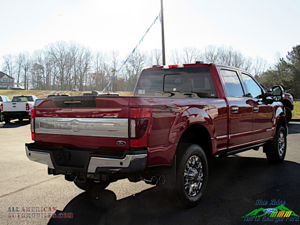 2020 F250 Super Duty King Ranch Crew Cab 4x4 - Rapid Red / Kingsville Antique/Java photo #5