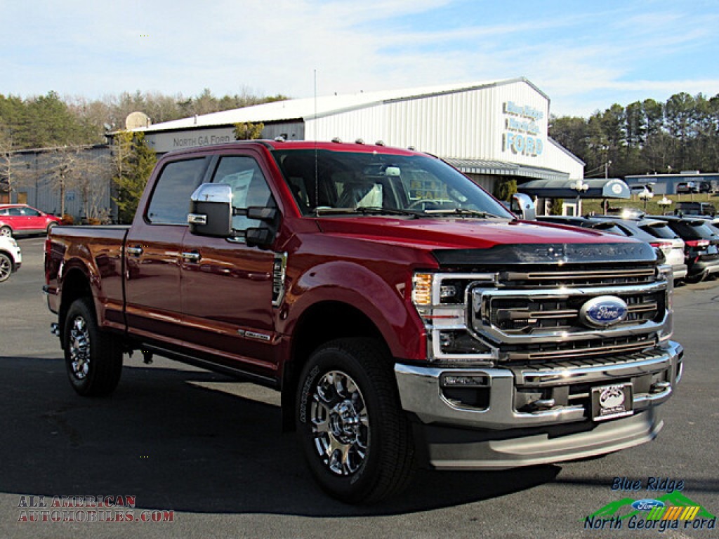2020 F250 Super Duty King Ranch Crew Cab 4x4 - Rapid Red / Kingsville Antique/Java photo #7