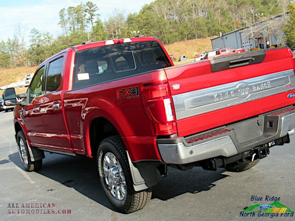 2020 F250 Super Duty King Ranch Crew Cab 4x4 - Rapid Red / Kingsville Antique/Java photo #36