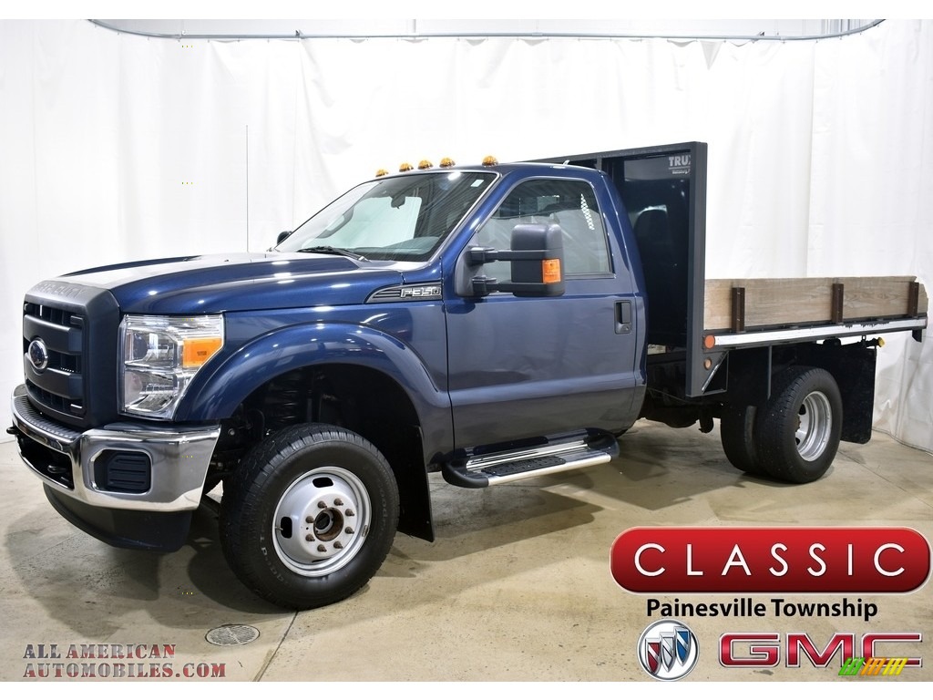 Blue Jeans / Steel Ford F350 Super Duty XL Regular Cab 4x4 Chassis