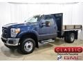 Ford F350 Super Duty XL Regular Cab 4x4 Chassis Blue Jeans photo #1