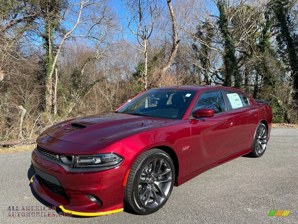 2021 Charger Scat Pack - Octane Red Pearl / Black photo #2