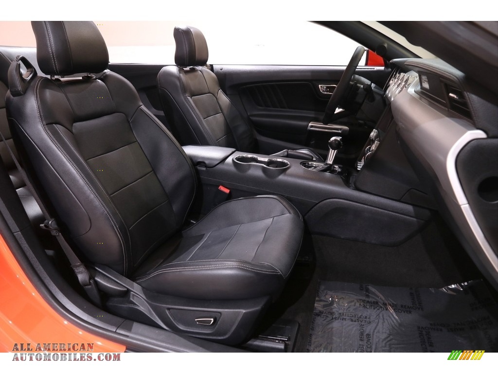 2015 Mustang GT Premium Convertible - Competition Orange / Ebony photo #29