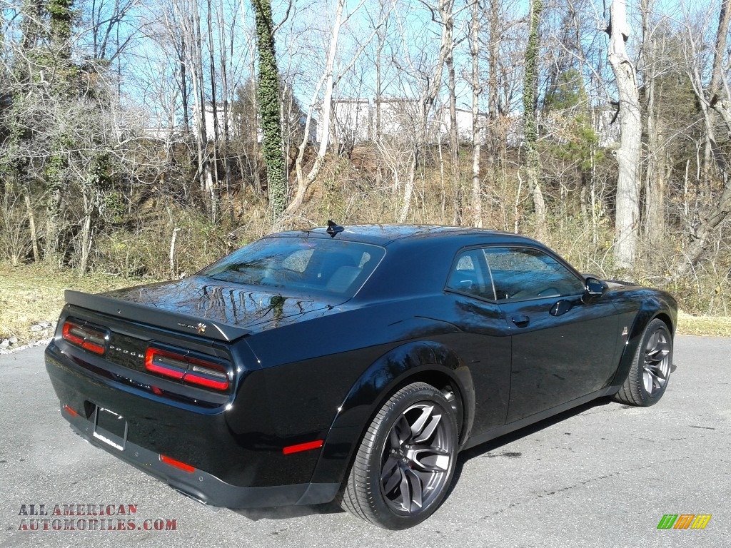 2021 Challenger R/T Scat Pack Widebody - Pitch Black / Black/Ruby Red photo #6