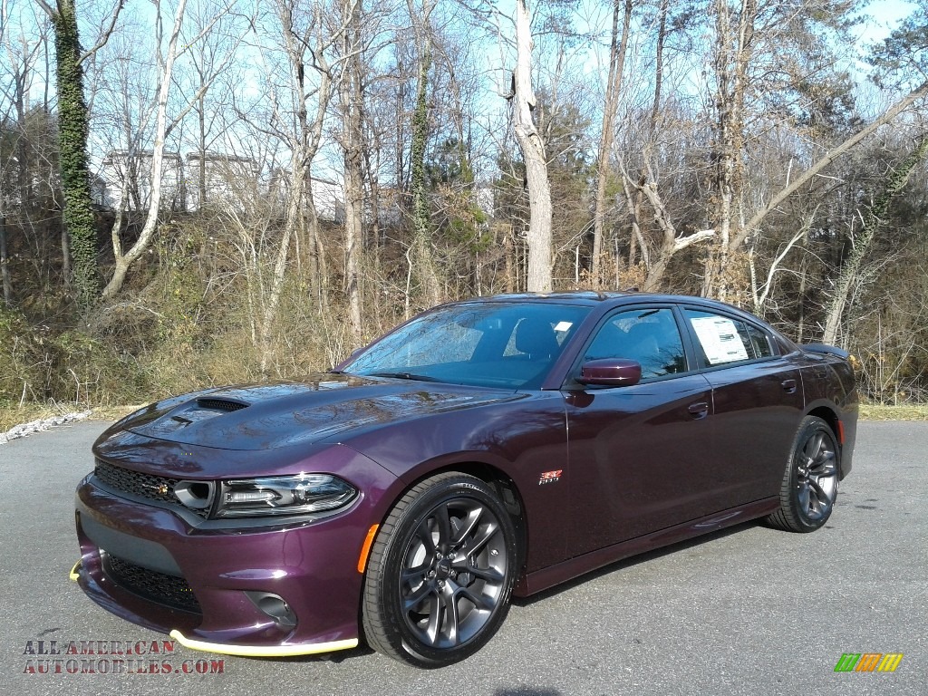 2021 Charger Scat Pack - Hellraisin / Black photo #2