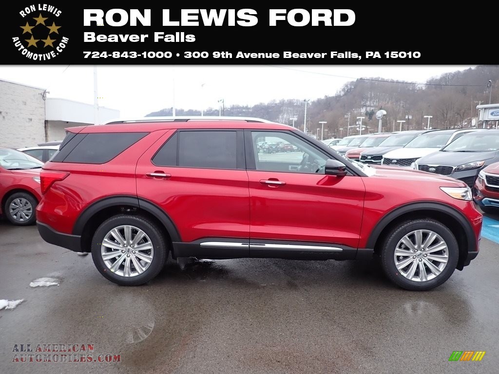 Rapid Red Metallic / Ebony Ford Explorer Limited 4WD