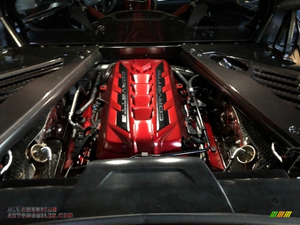 2020 Corvette Stingray Coupe - Shadow Gray Metallic / Adrenaline Red/Jet Black photo #6