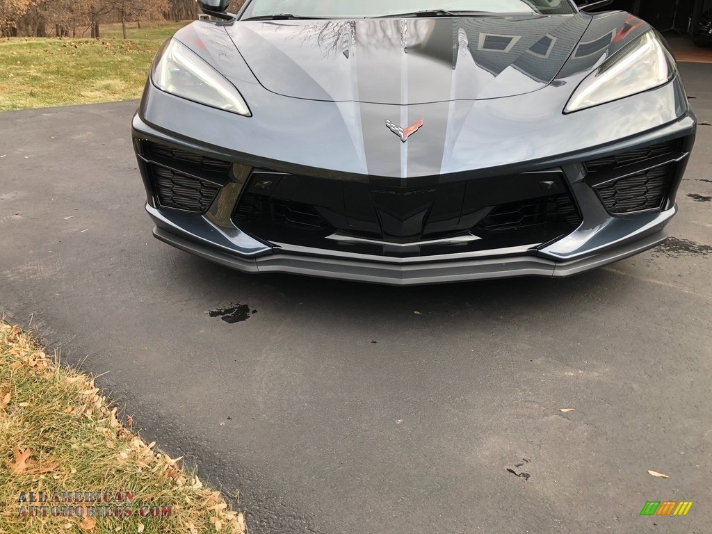 2020 Corvette Stingray Coupe - Shadow Gray Metallic / Adrenaline Red/Jet Black photo #14