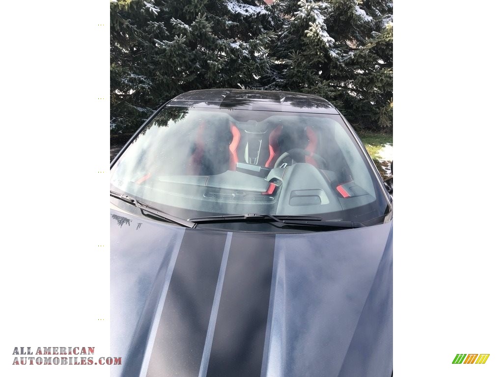 2020 Corvette Stingray Coupe - Shadow Gray Metallic / Adrenaline Red/Jet Black photo #17