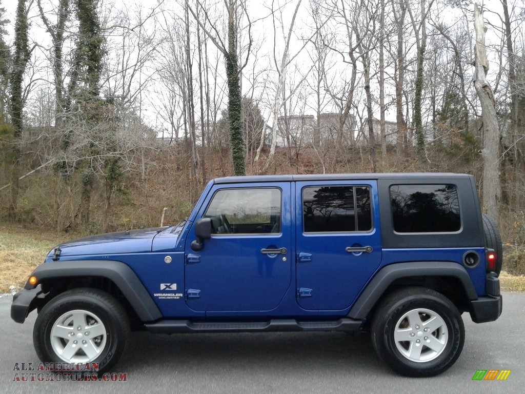 Deep Water Blue Pearl / Dark Slate Gray/Medium Slate Gray Jeep Wrangler Unlimited X 4x4