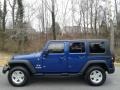 Jeep Wrangler Unlimited X 4x4 Deep Water Blue Pearl photo #1