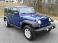 Jeep Wrangler Unlimited X 4x4 Deep Water Blue Pearl photo #4