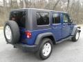 Jeep Wrangler Unlimited X 4x4 Deep Water Blue Pearl photo #6