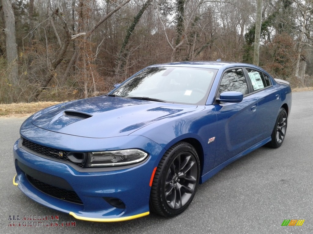 2021 Charger Scat Pack - Frostbite / Black photo #2