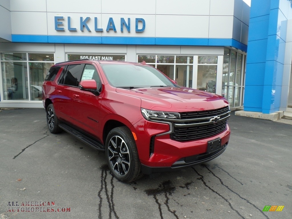 2021 Suburban RST 4WD - Cherry Red Tintcoat / Jet Black/Victory Red photo #4