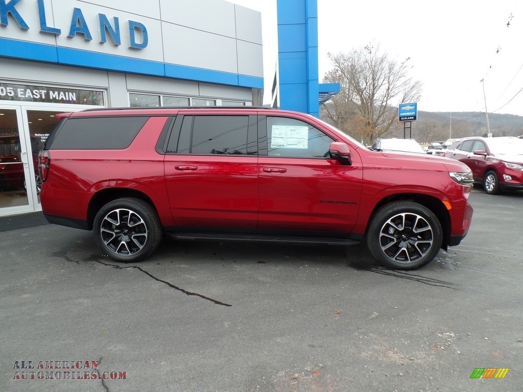 2021 Suburban RST 4WD - Cherry Red Tintcoat / Jet Black/Victory Red photo #5