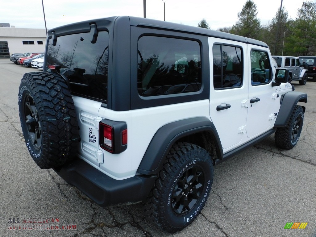 2021 Wrangler Unlimited Willys 4x4 - Bright White / Black photo #5