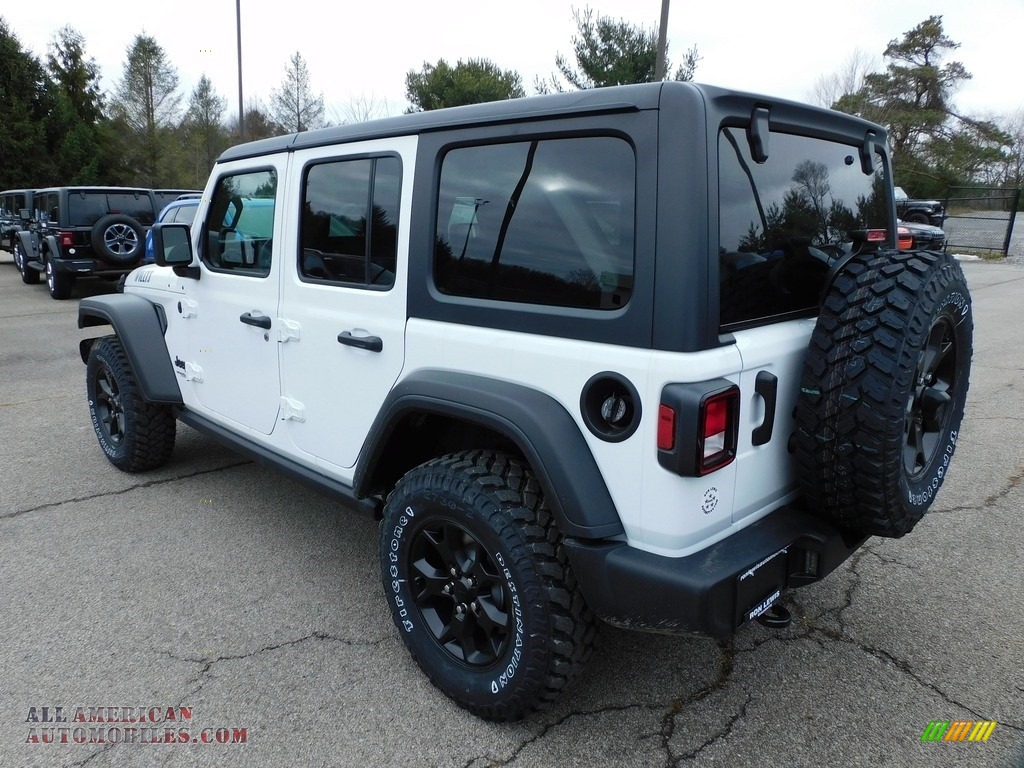 2021 Wrangler Unlimited Willys 4x4 - Bright White / Black photo #8