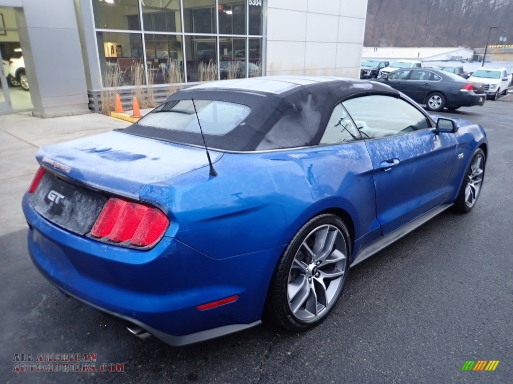 2017 Mustang GT Premium Convertible - Lightning Blue / Ebony photo #2