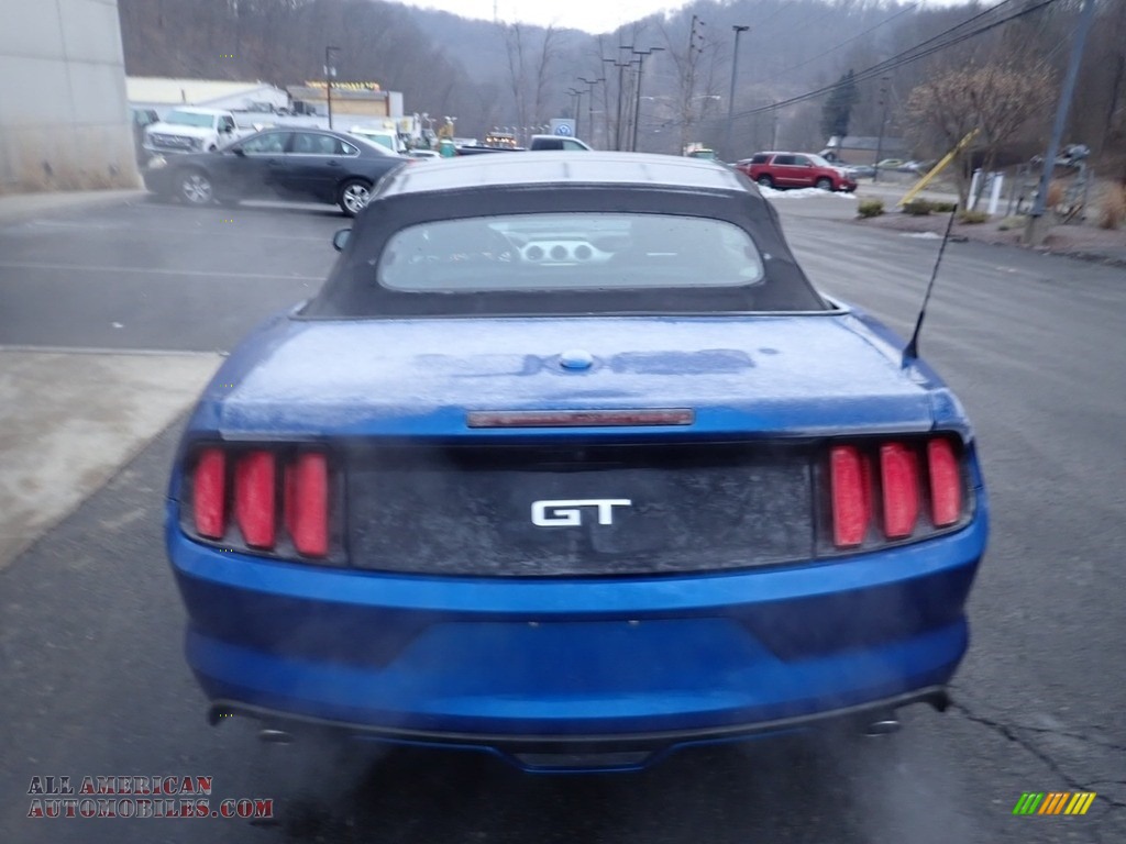 2017 Mustang GT Premium Convertible - Lightning Blue / Ebony photo #3