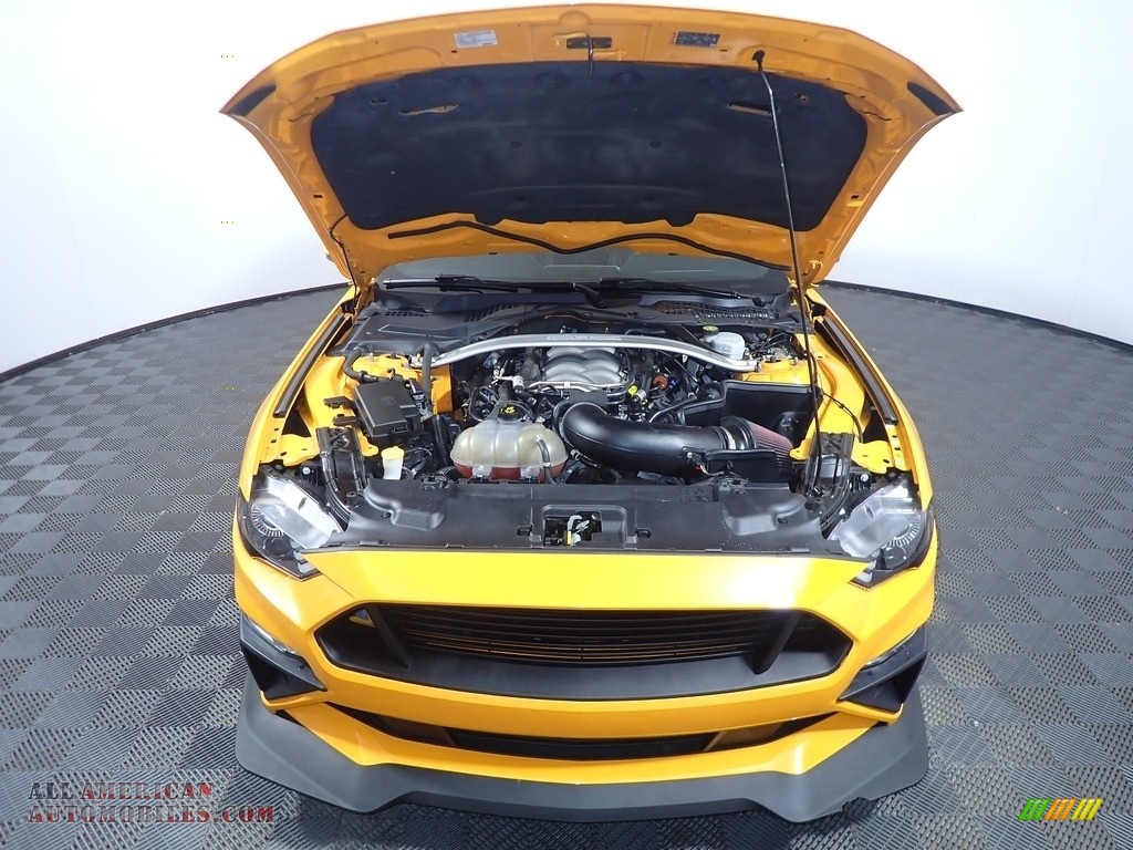 2019 Mustang GT Premium Fastback - Orange Fury / Ebony photo #7