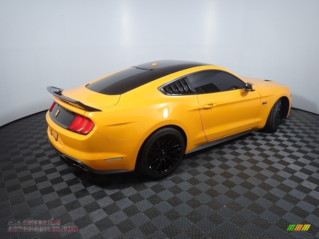 2019 Mustang GT Premium Fastback - Orange Fury / Ebony photo #18