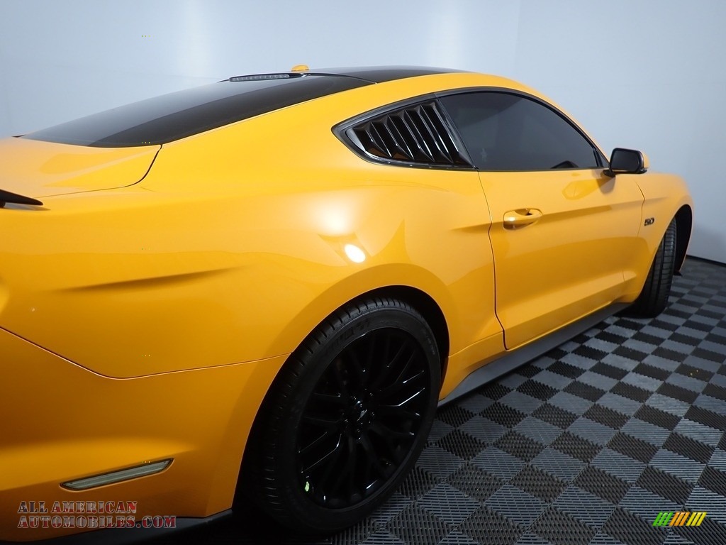2019 Mustang GT Premium Fastback - Orange Fury / Ebony photo #20