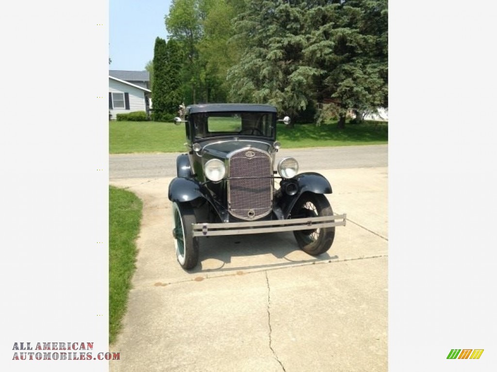 1931 Model A Deluxe 5 Window Coupe - Black / Tan photo #8