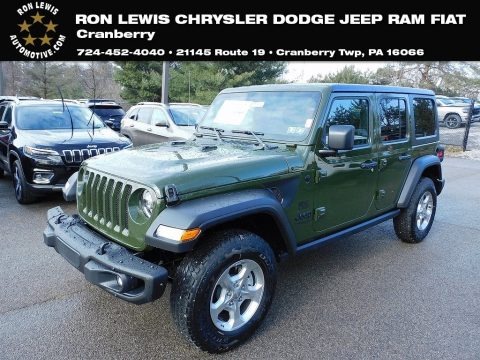 Sarge Green 2021 Jeep Wrangler Unlimited Freedom Edition 4x4