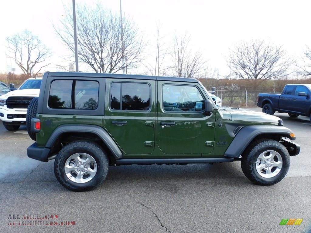 2021 Wrangler Unlimited Freedom Edition 4x4 - Sarge Green / Black photo #4