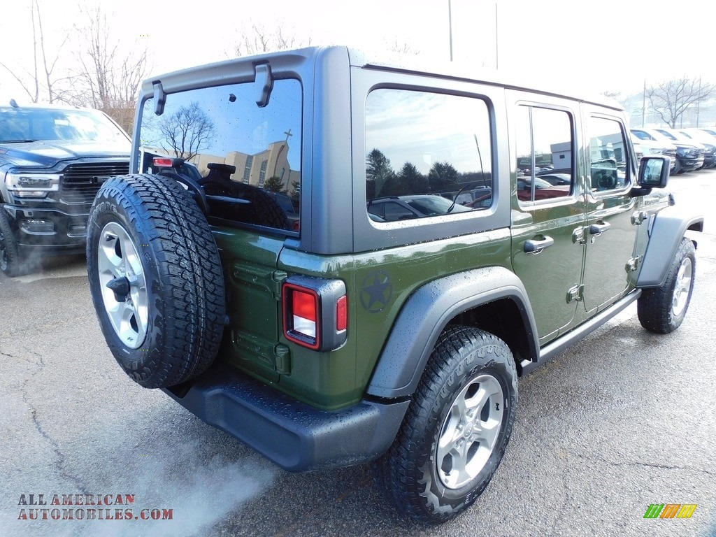 2021 Wrangler Unlimited Freedom Edition 4x4 - Sarge Green / Black photo #5