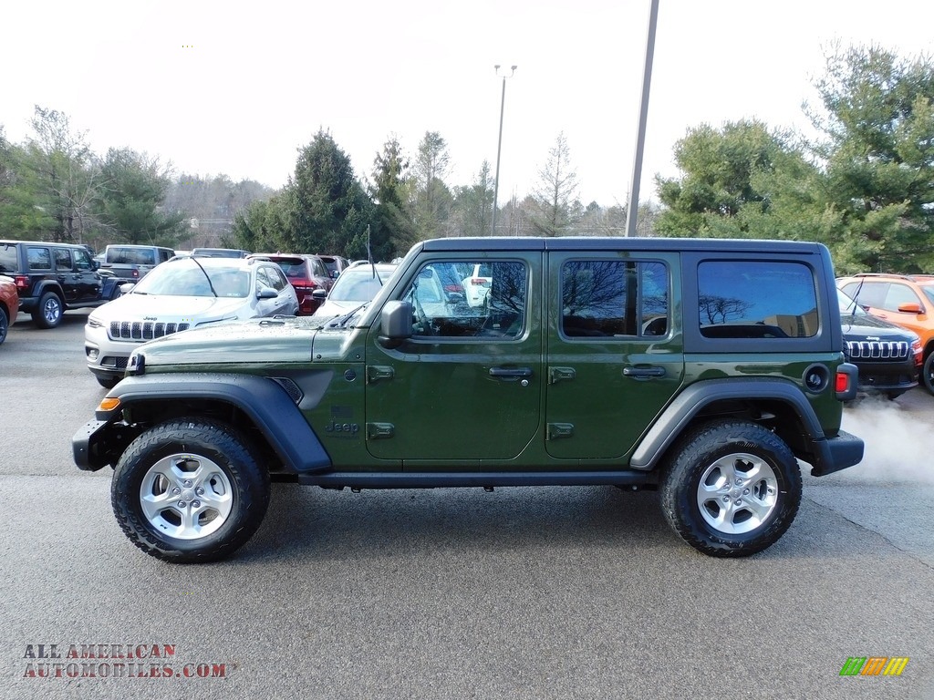 2021 Wrangler Unlimited Freedom Edition 4x4 - Sarge Green / Black photo #9
