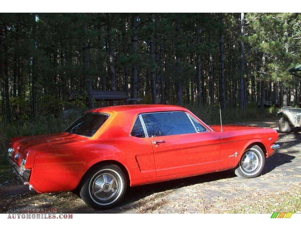 1965 Mustang Coupe - Poppy Red / Black photo #1