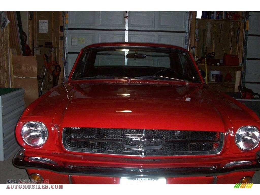1965 Mustang Coupe - Poppy Red / Black photo #6