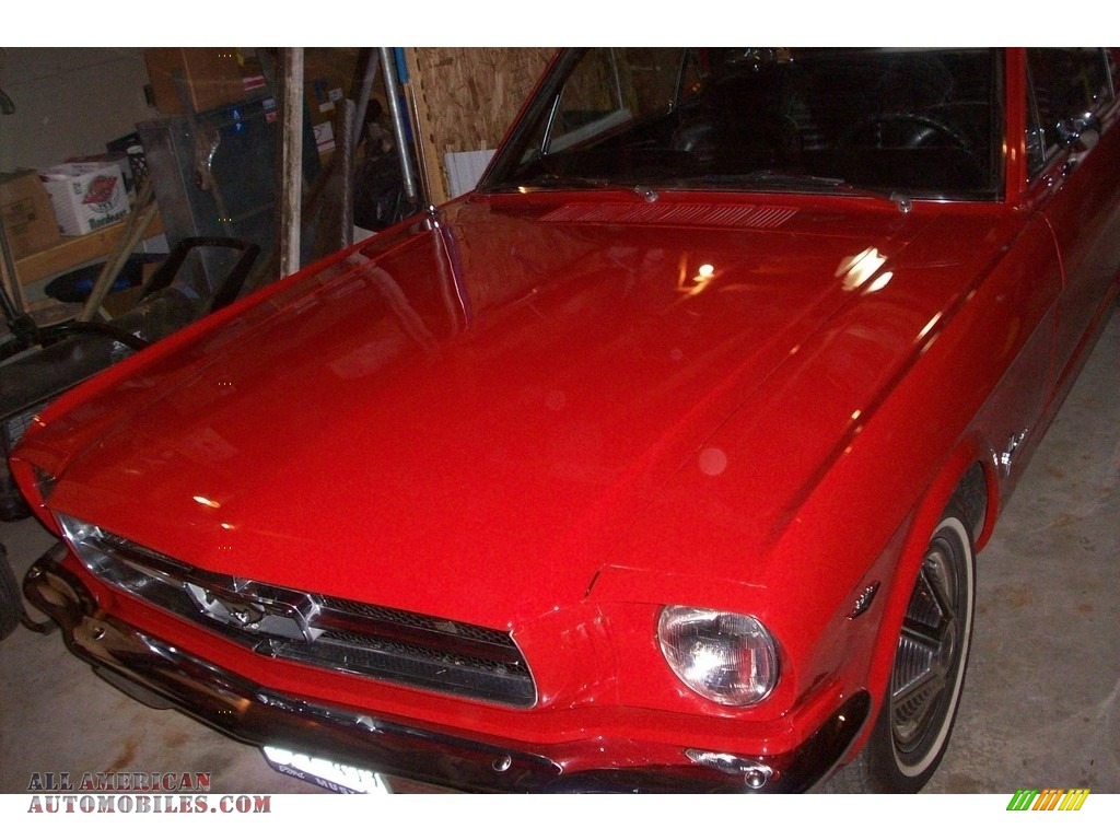 1965 Mustang Coupe - Poppy Red / Black photo #7