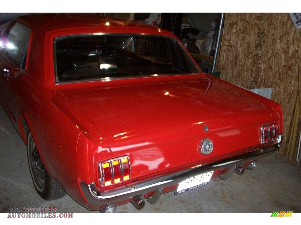1965 Mustang Coupe - Poppy Red / Black photo #8
