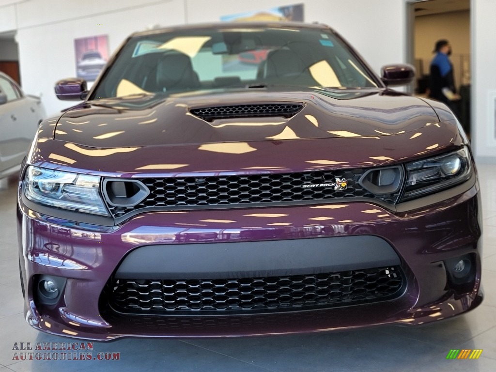 2021 Charger Scat Pack - Hellraisin / Black photo #3