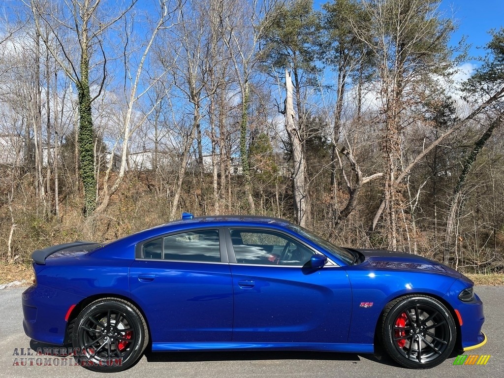 2021 Charger Scat Pack - Indigo Blue / Black/Ruby Red photo #5