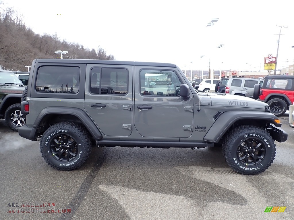 2021 Wrangler Unlimited Willys 4x4 - Sting-Gray / Black photo #4