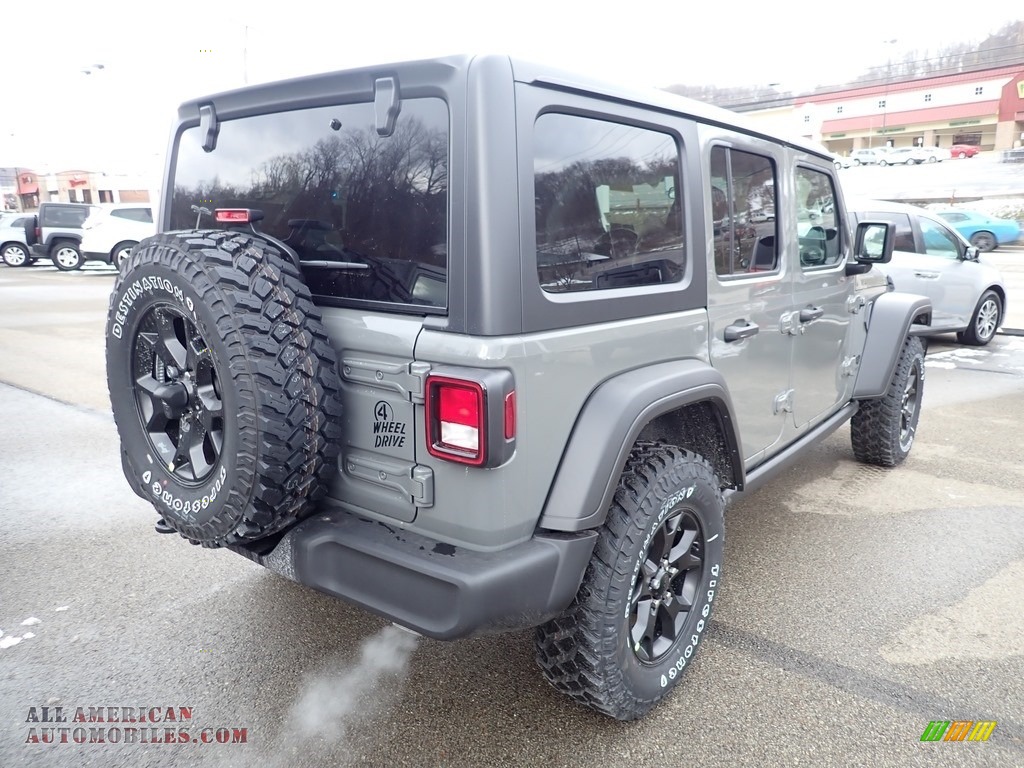 2021 Wrangler Unlimited Willys 4x4 - Sting-Gray / Black photo #5
