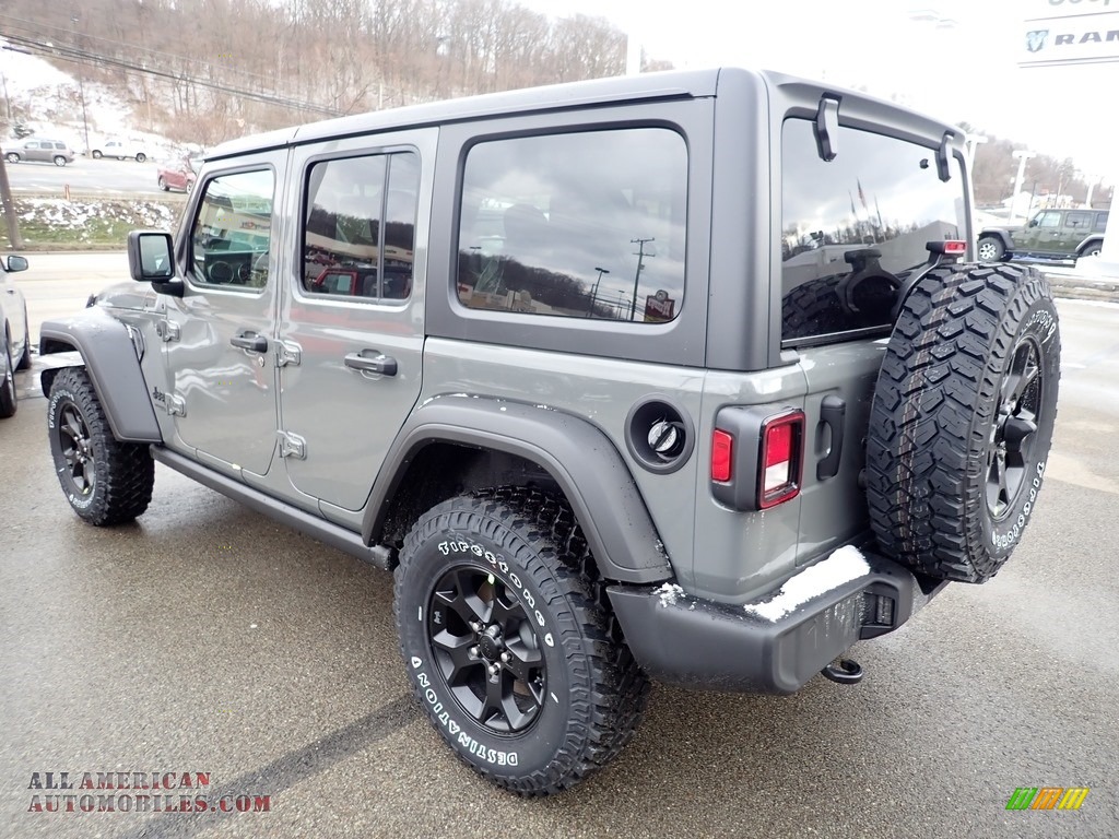2021 Wrangler Unlimited Willys 4x4 - Sting-Gray / Black photo #7