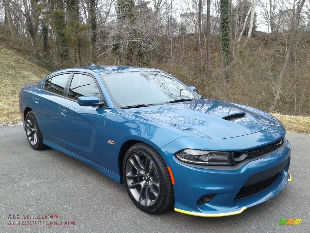 2021 Charger Scat Pack - Frostbite / Black photo #4