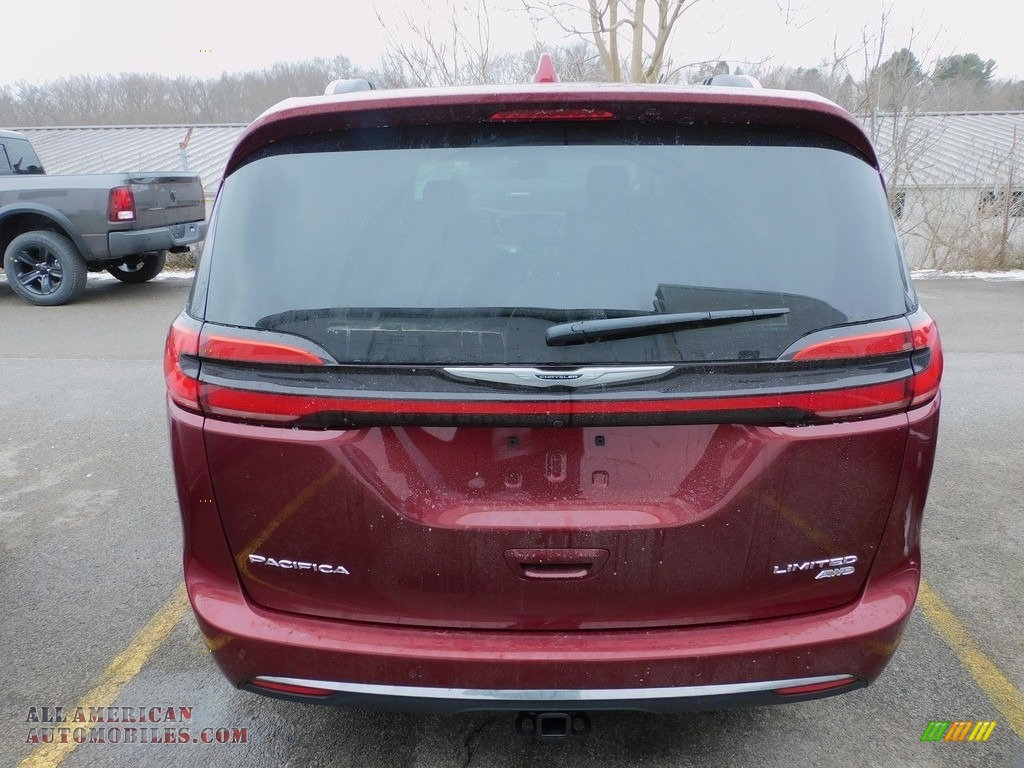 2021 Pacifica Limited AWD - Velvet Red Pearl / Black/Alloy photo #6