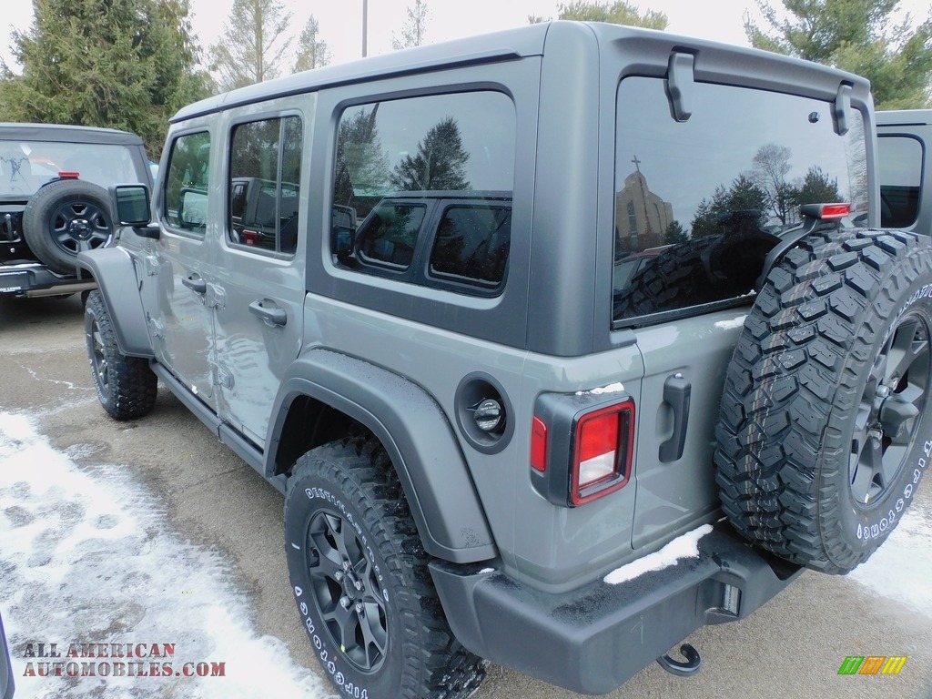 2021 Wrangler Unlimited Willys 4x4 - Sting-Gray / Black photo #8