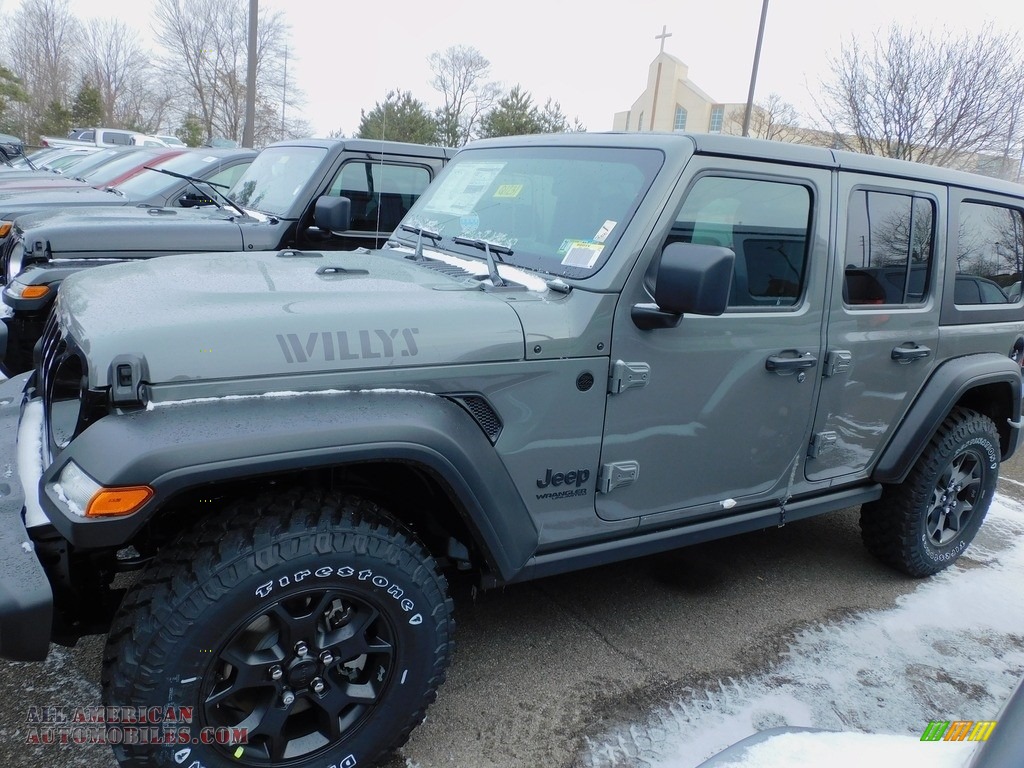 2021 Wrangler Unlimited Willys 4x4 - Sting-Gray / Black photo #9